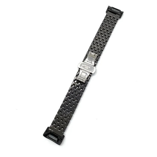 Steel Dragon Strap, black, laid flat, joined, 45° top view