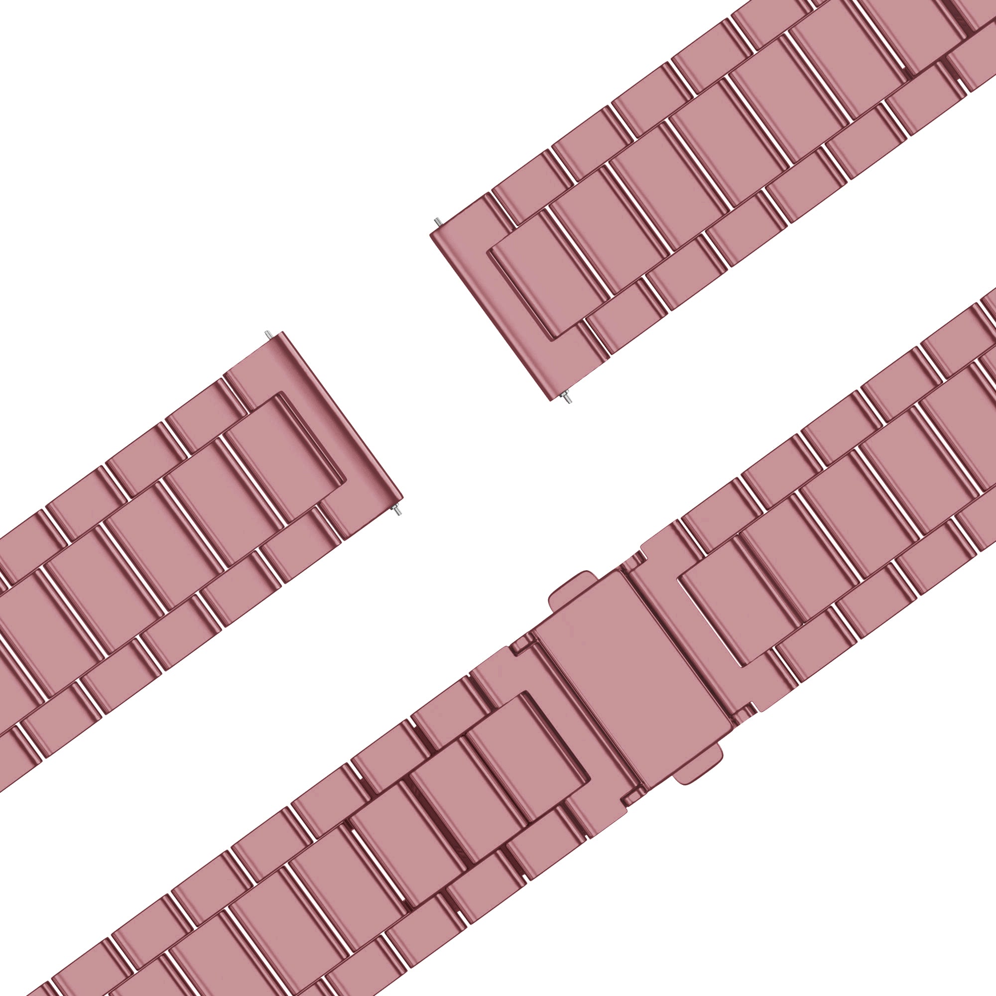 Bandz Garmin Vivomove 3s Steel Strap 'Classic' (Pink)