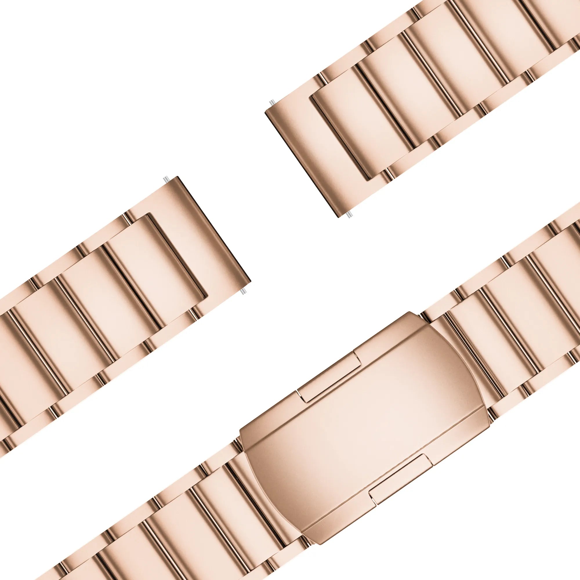 Bandz Garmin Forerunner 570 - 42mm Titanium Link Strap (Rose Gold)
