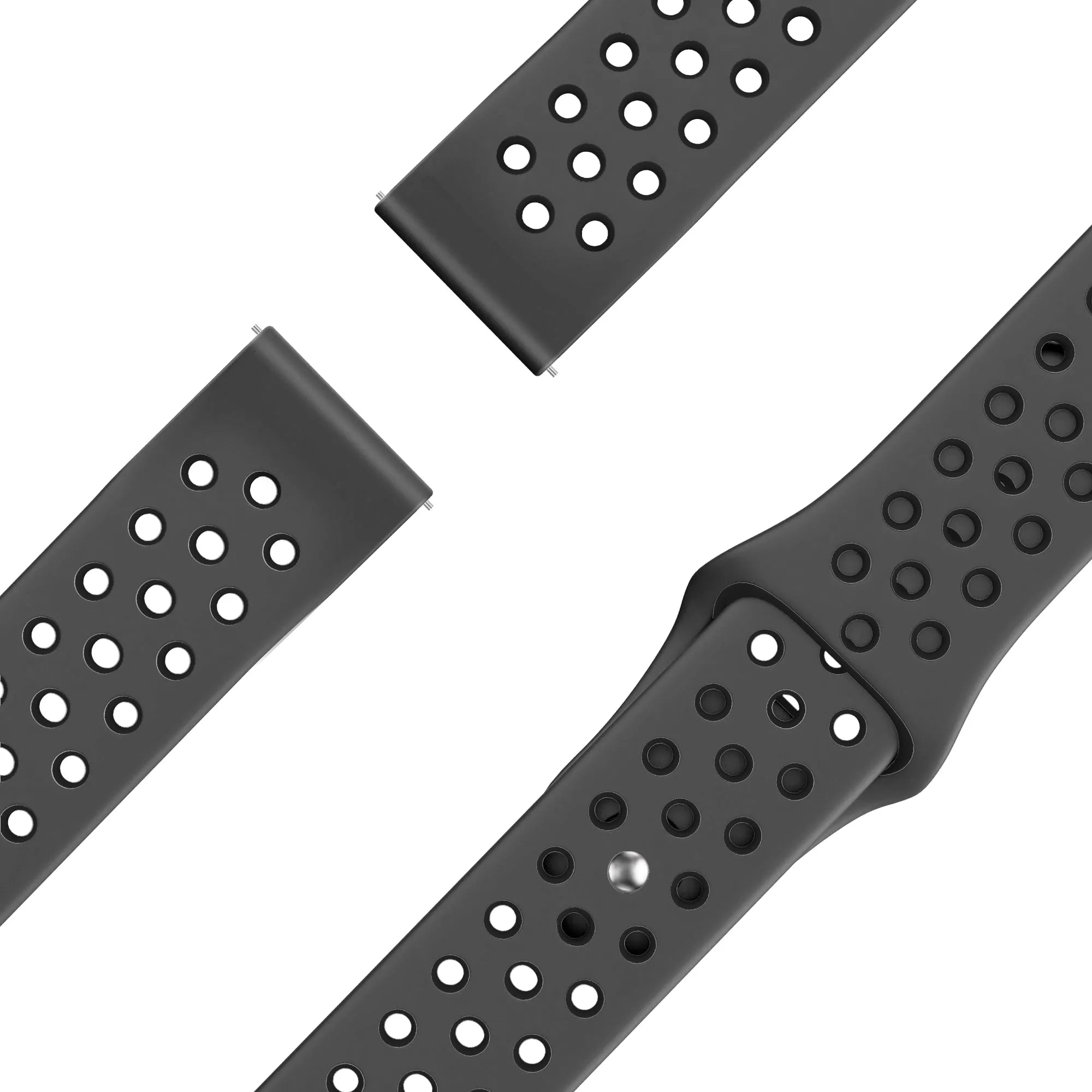 Bandz Garmin Venu 2 Sport Strap 'Deluxe' (Dark Grey/Black)