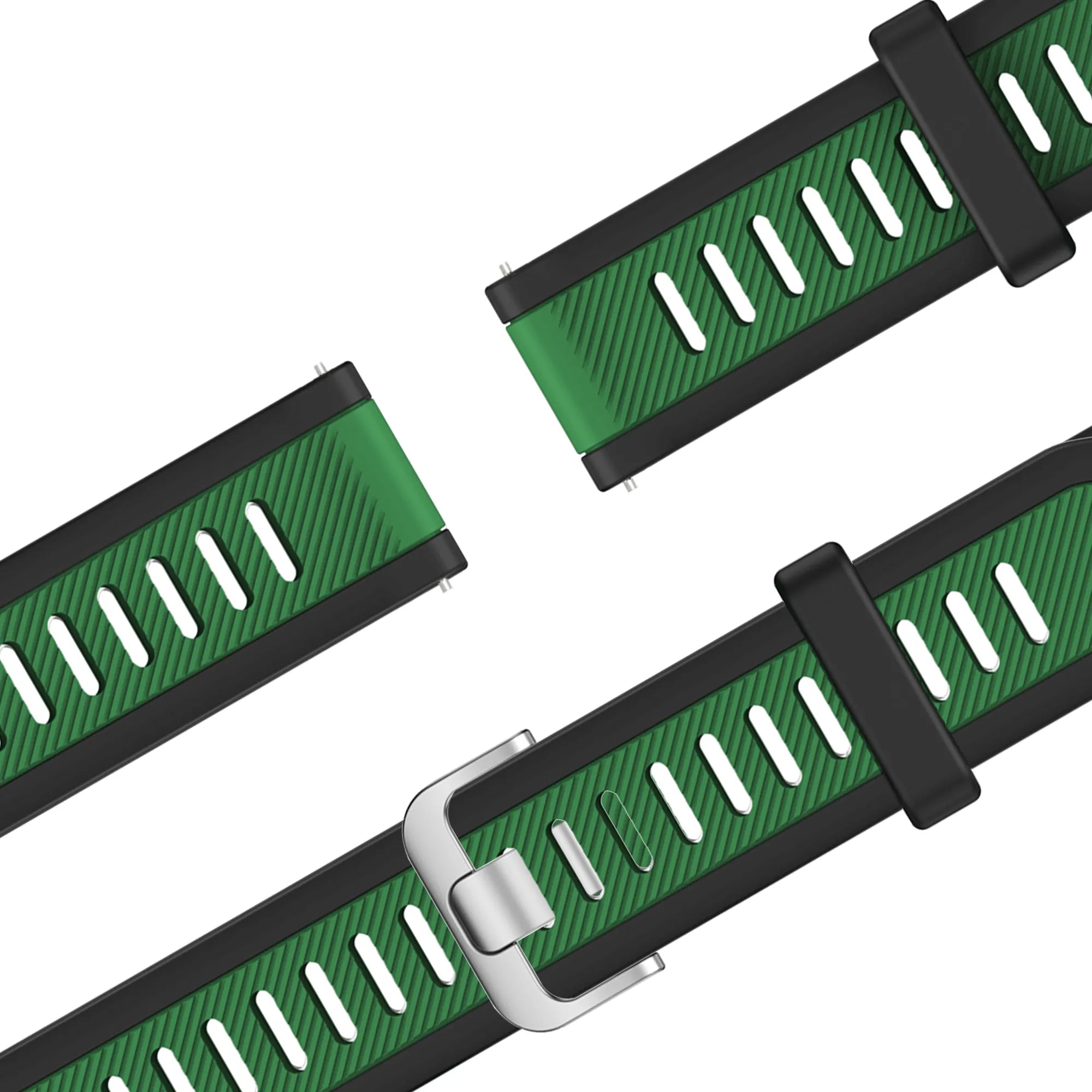 Bandz Garmin D2 Air X15 dual sport band met gesp (zwart/groen)