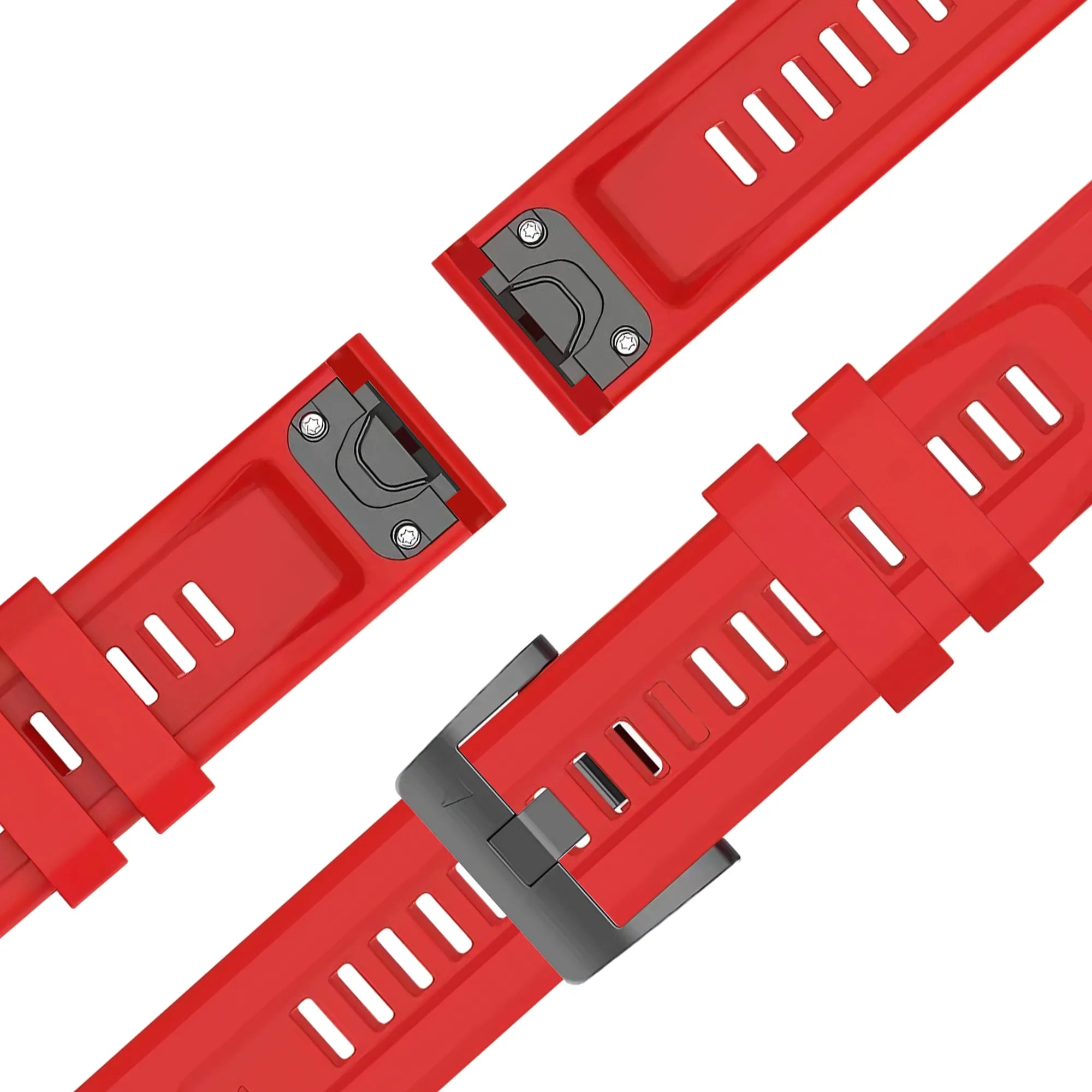 Bandz Garmin Approach S70 - 47mm siliconen band 'Classic' (rood)