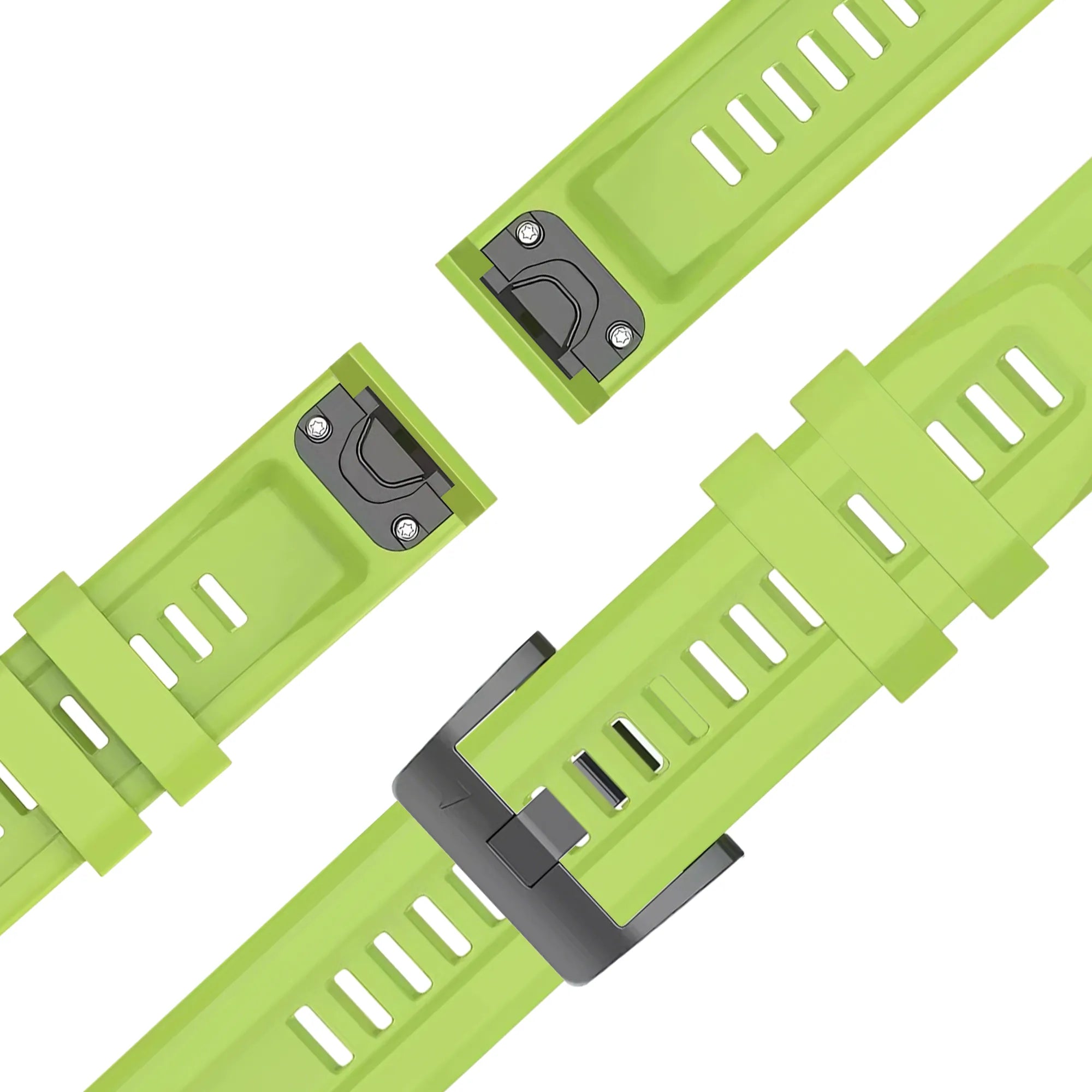 Bandz Garmin Forerunner 965 siliconen band 'Classic' (lichtgroen)