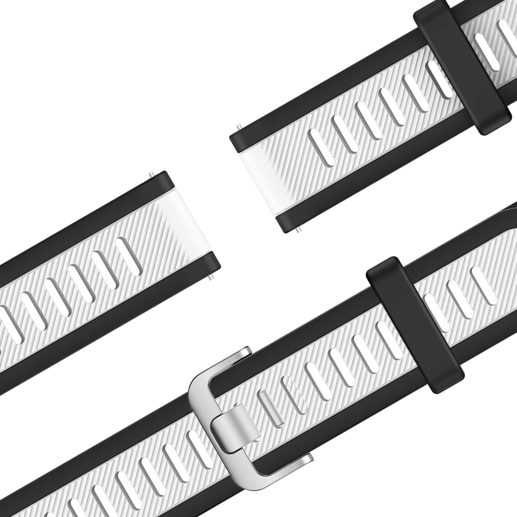 Bandz Garmin D2 Air X15 dual sport band met gesp (zwart/wit)