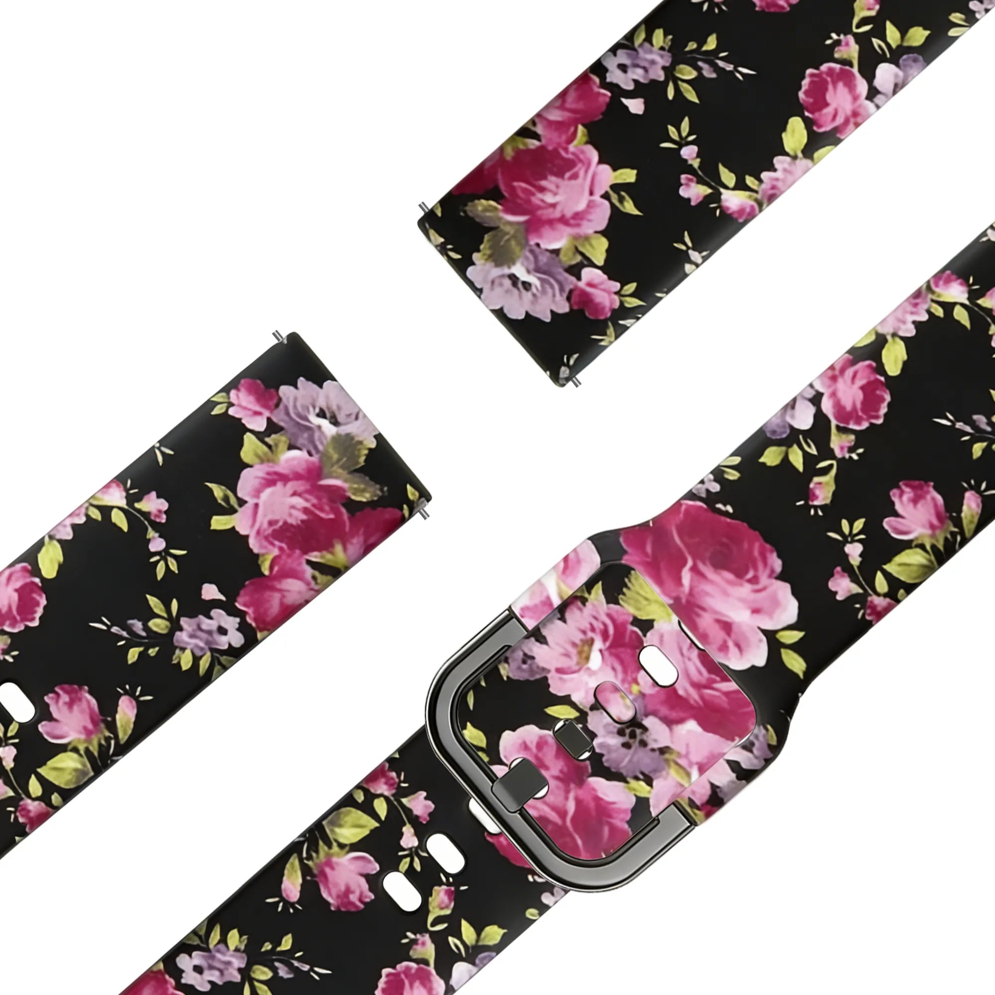 Bandz Garmin Forerunner 265s siliconen band 'Pink Flower'