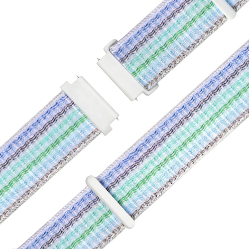 Bandz Garmin Forerunner 265s nylon loop band (gestreept blauw)