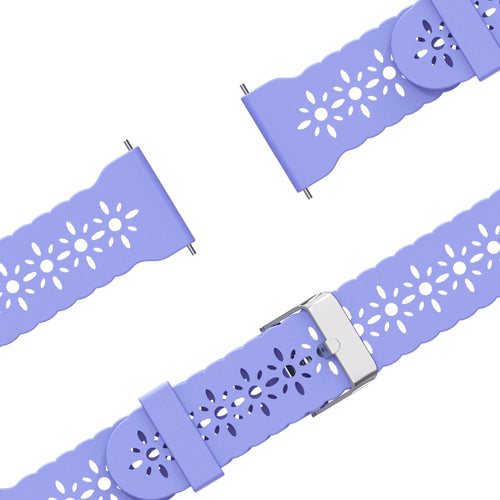 Bandz Garmin Approach S42 siliconen band 'Lace' (lichtpaars)