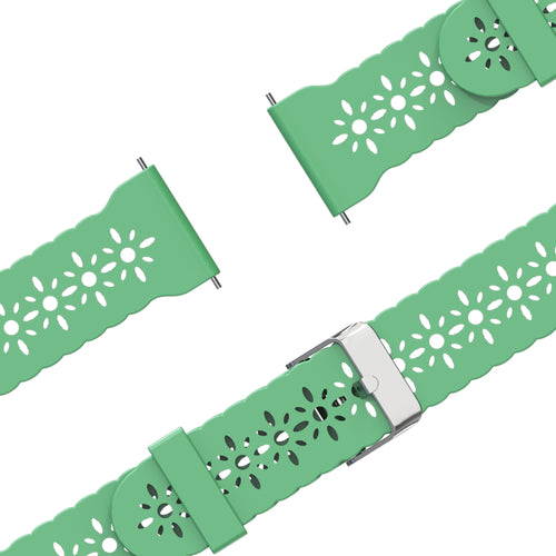 Bandz Garmin Venu Silicone Strap 'Lace' (Light Green)