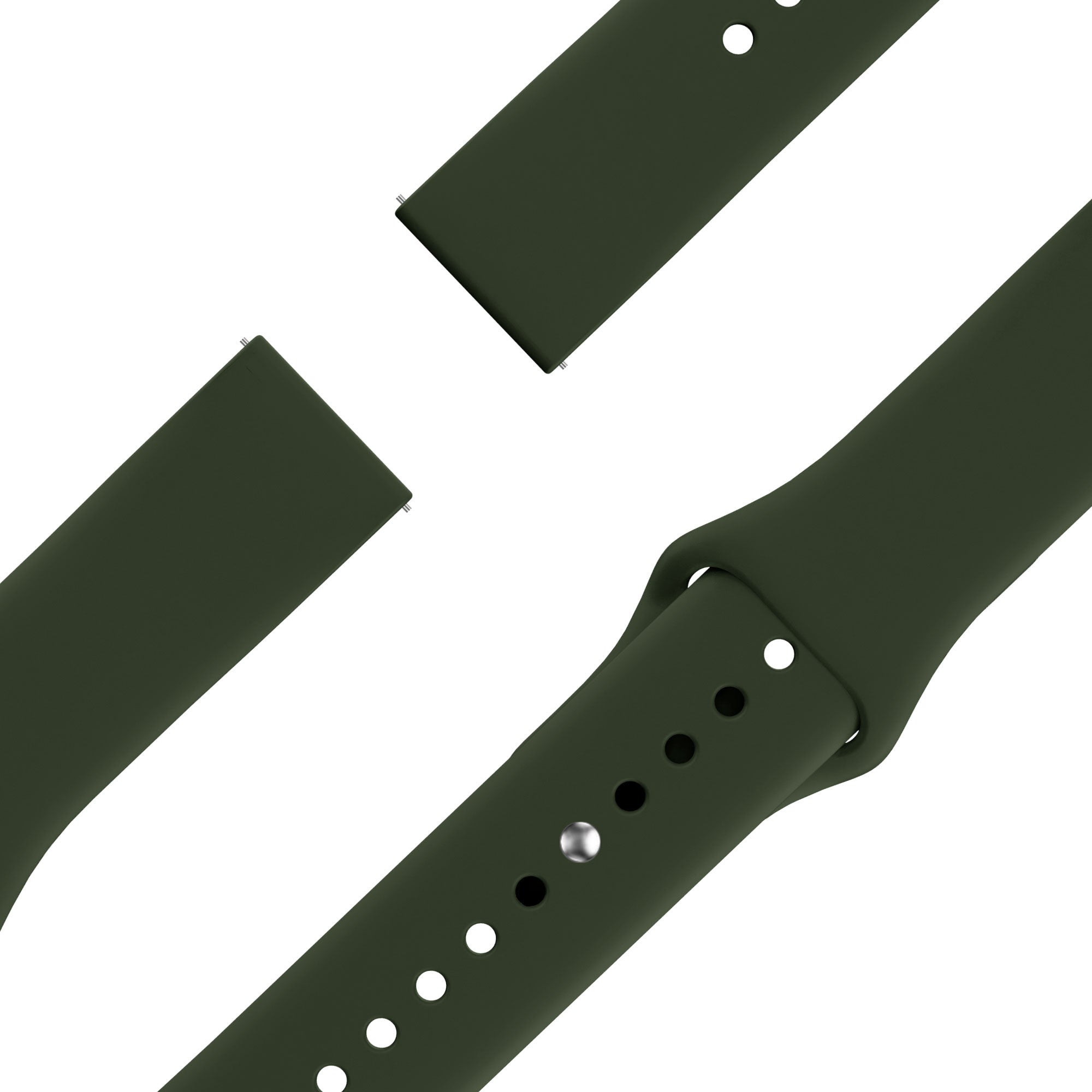 Bandz Huawei Watch GT 6 - 46mm sport band 'Deluxe' (olijfgroen)