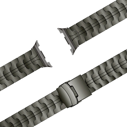 Bandz Samsung Galaxy Watch 8 - 44mm Steel Strap 'Iron' (Graphite)