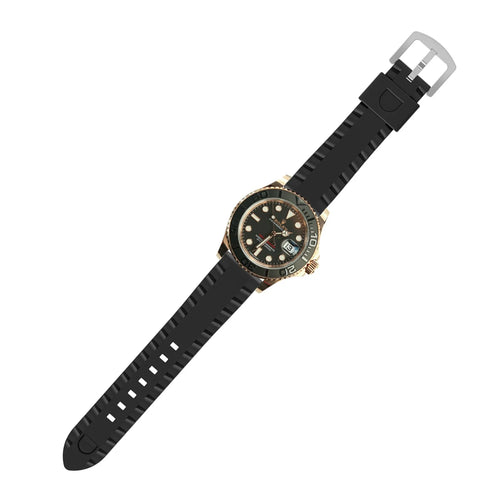 TicWatch Pro 5 Enduro wave siliconen bandje (zwart)