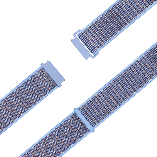 Bandz Garmin Forerunner 70 nylon loop band (azure blauw)