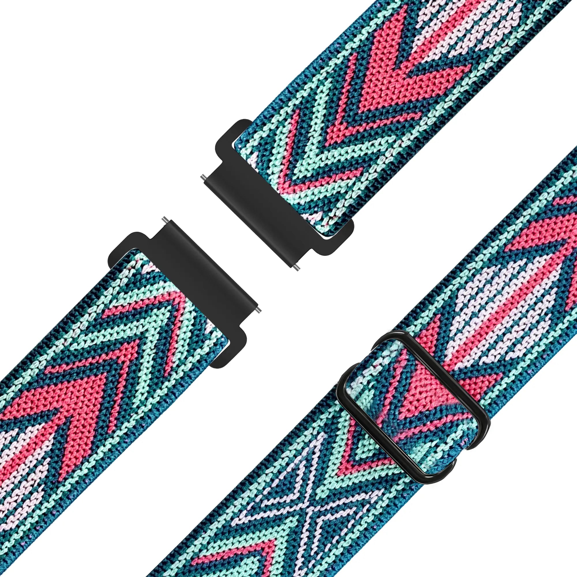 Bandz Garmin Venu 3s Elastic Nylon Strap (Blue Mix)