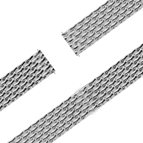 Bandz Garmin Forerunner 70 Steel Strap 'Dragon' (Silver)
