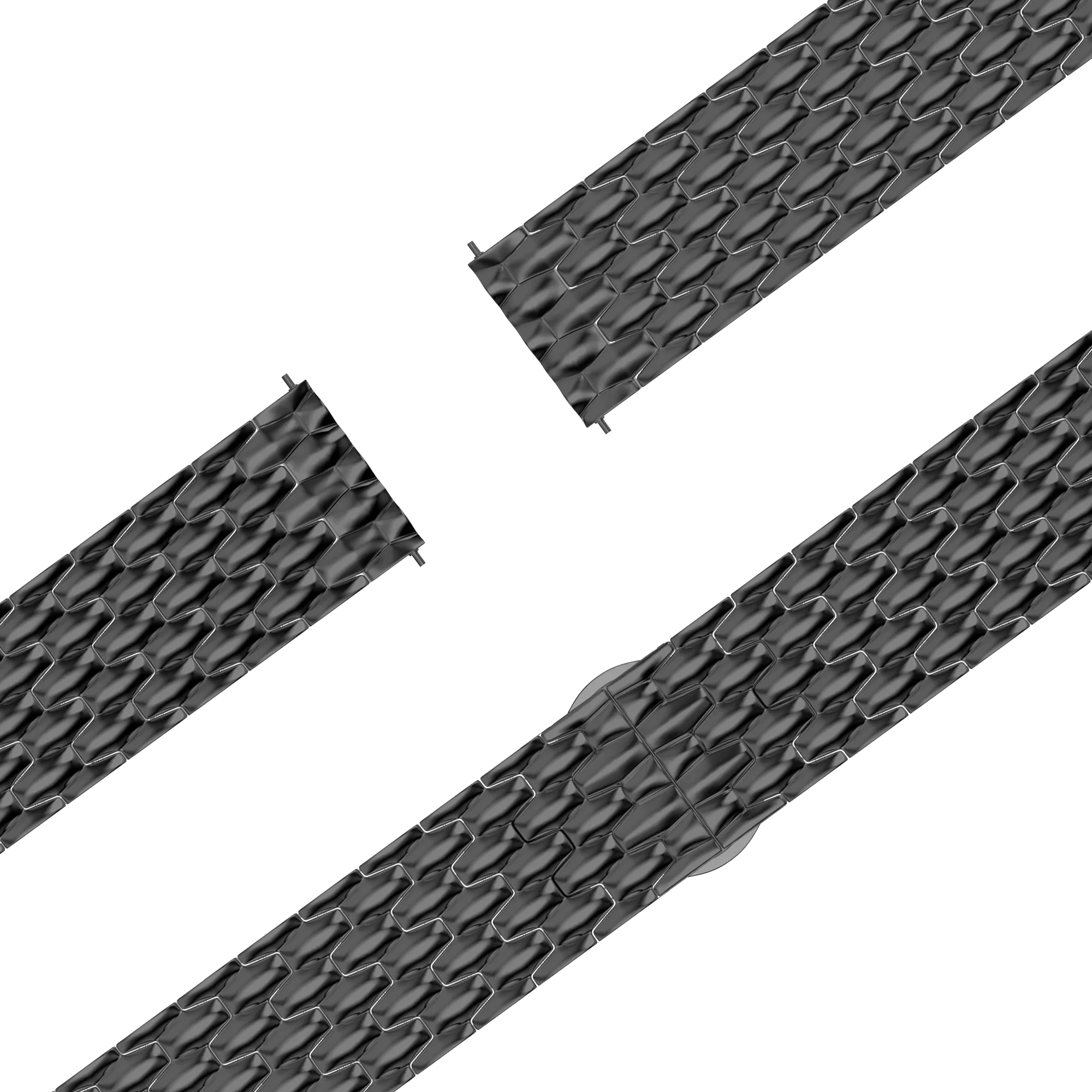 Bandz Garmin Forerunner 170 stalen band 'Dragon' (zwart)