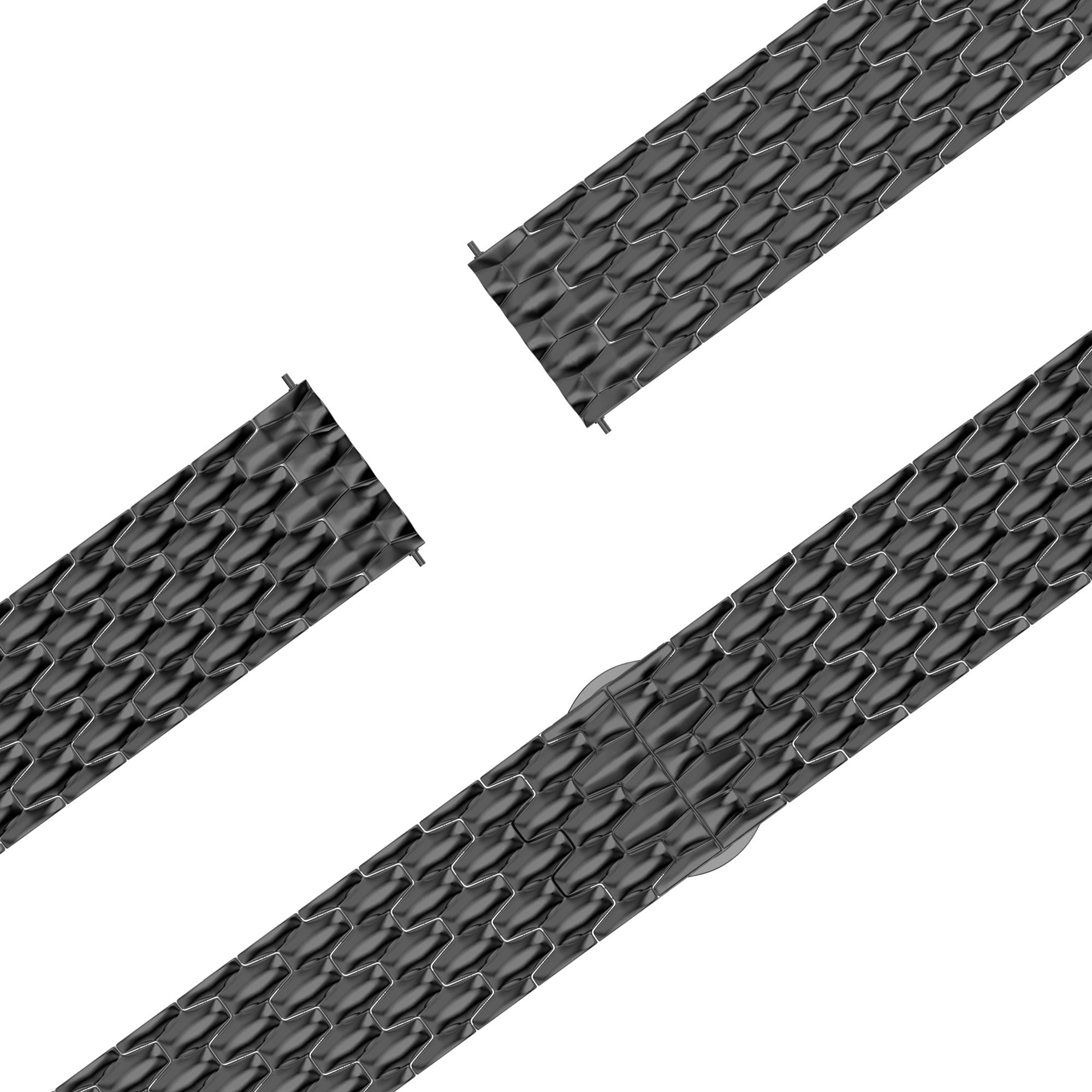 Bandz Garmin Vivoactive 5 Steel Strap 'Dragon' (Black)