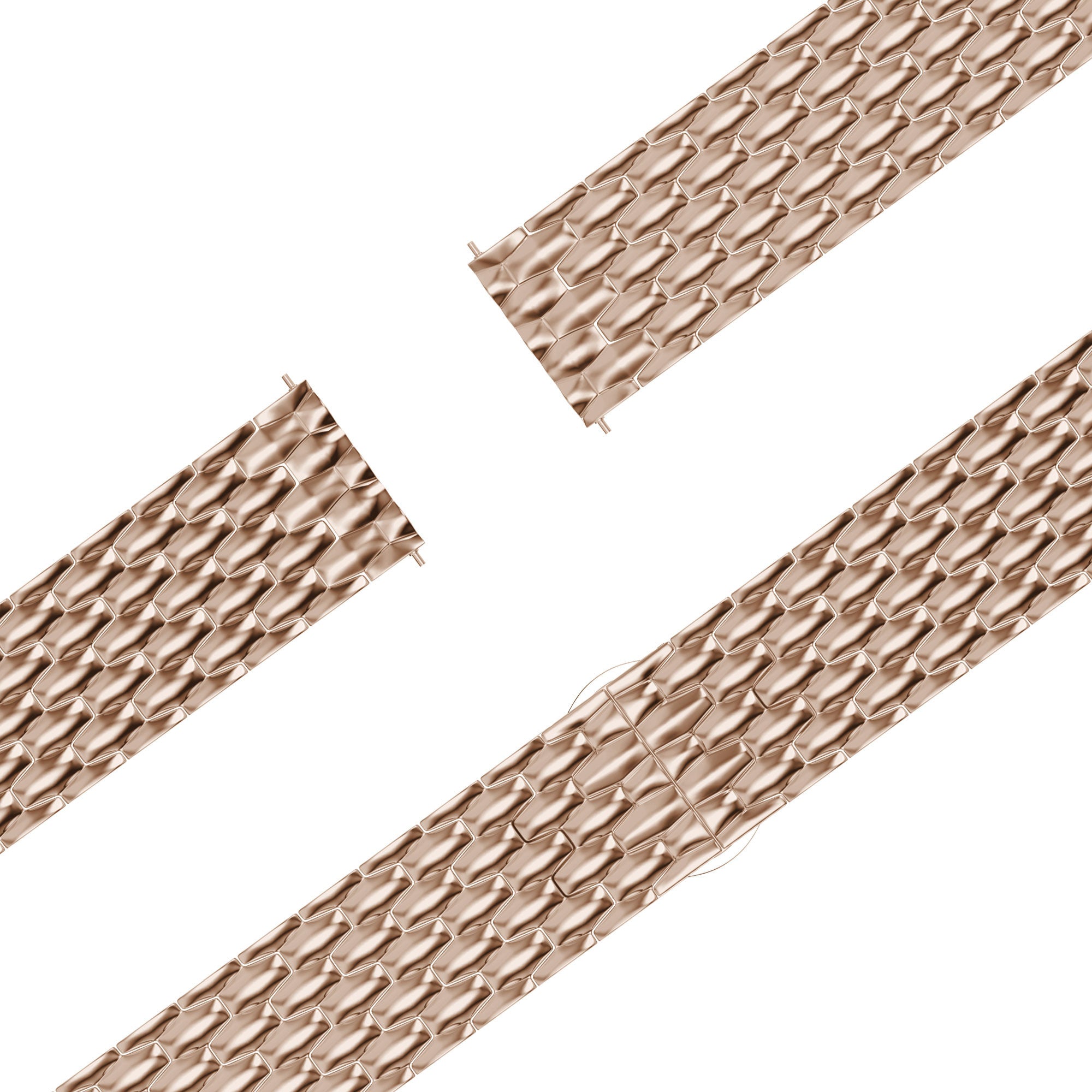 Bandz Garmin Vivoactive 5 Steel Strap 'Dragon' (Rose Gold)