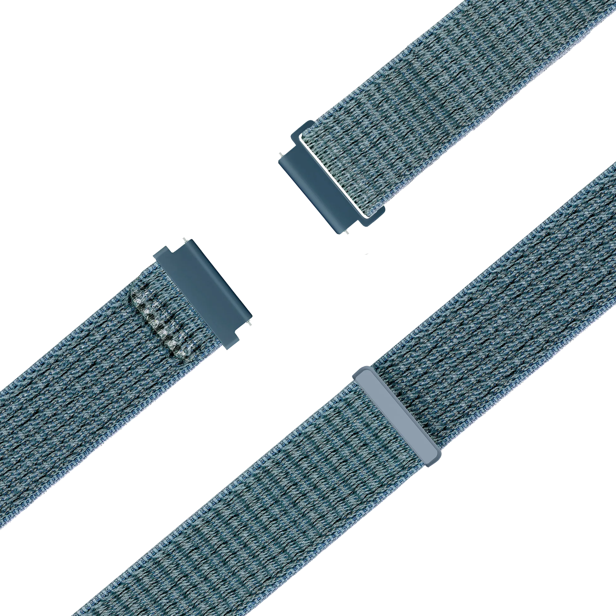 Bandz Garmin Forerunner 265s nylon loop band (groen-grijs)