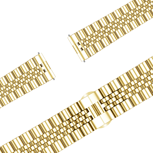 Bandz Garmin Forerunner 265s stalen band 'Jubilee' (goud)