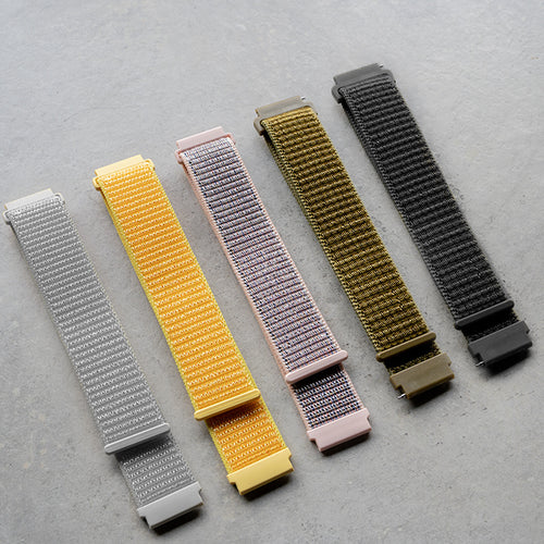 Amazfit Bip 5 nylon bandje (lichtgeel)