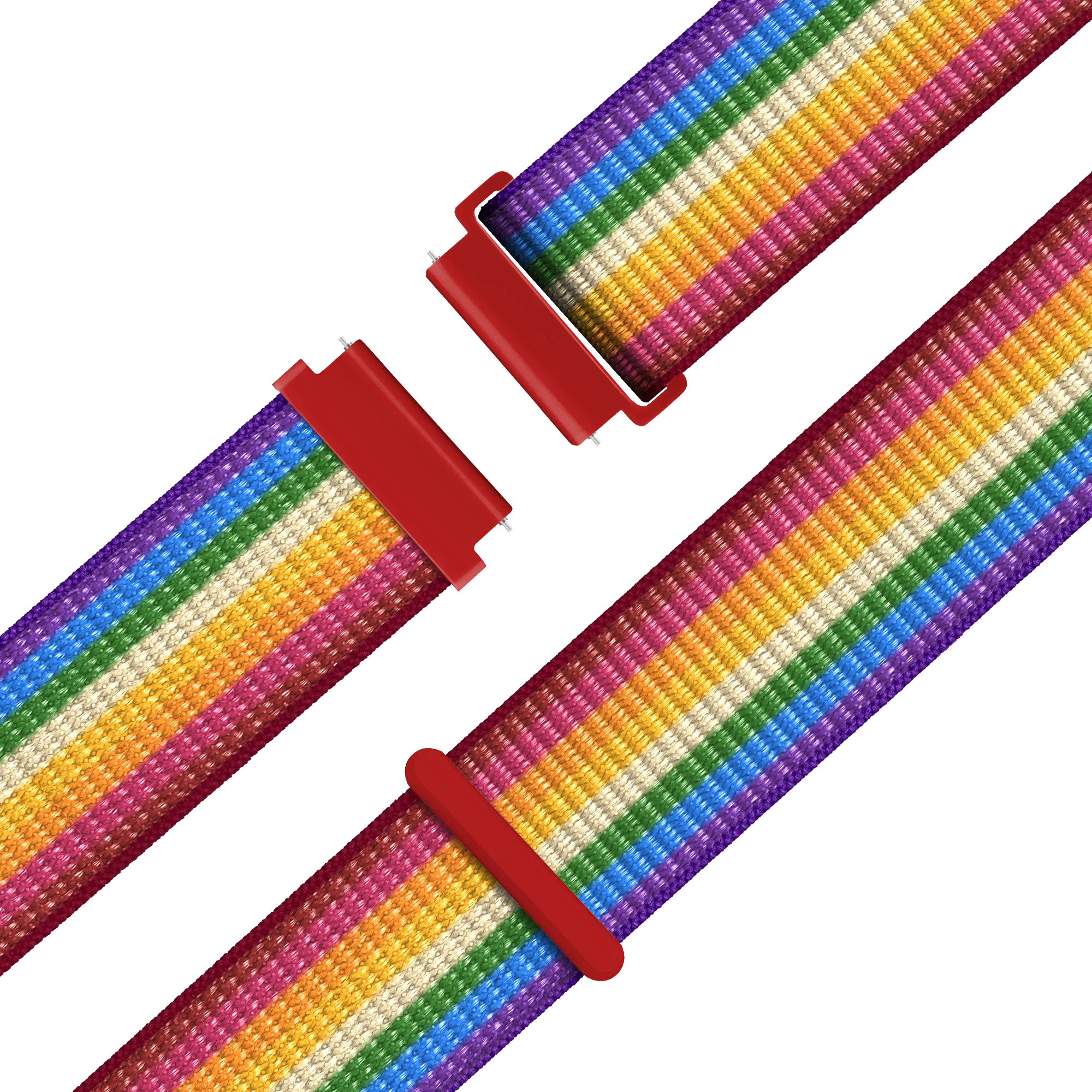 Bandz Garmin Forerunner 70 nylon loop band (regenboog)