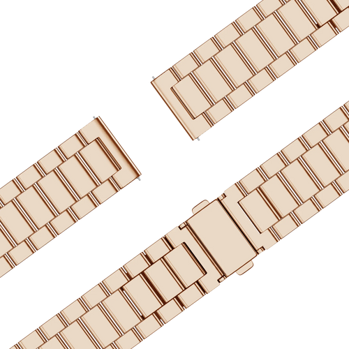 Bandz Garmin Forerunner 70 Steel Strap 'Classic' (Rose Gold)