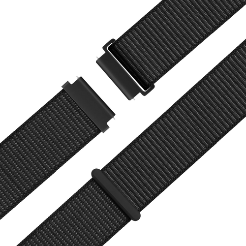 Bandz Garmin Forerunner 70 nylon loop band (zwart)