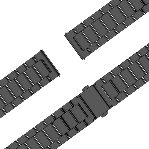 Bandz Garmin Forerunner 70 stalen band 'Classic' (zwart)