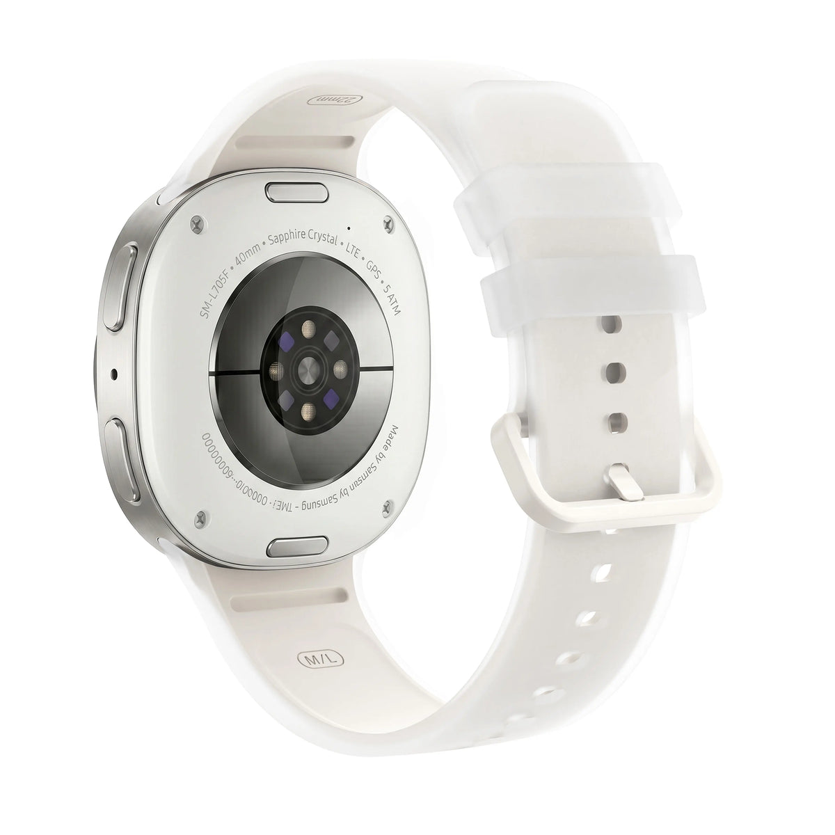 Samsung Galaxy Watch 8 Classic jelly siliconen band (crème)