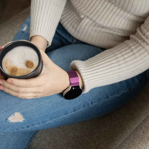 Samsung Galaxy Watch 7 - 44mm Milanese band (paars)