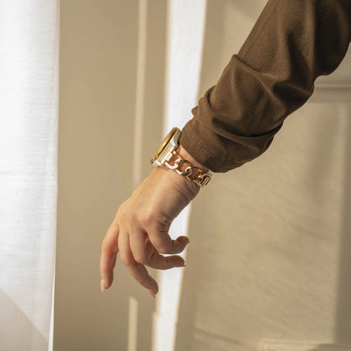 Amazfit Active Steel Chain Strap (Rose Gold)
