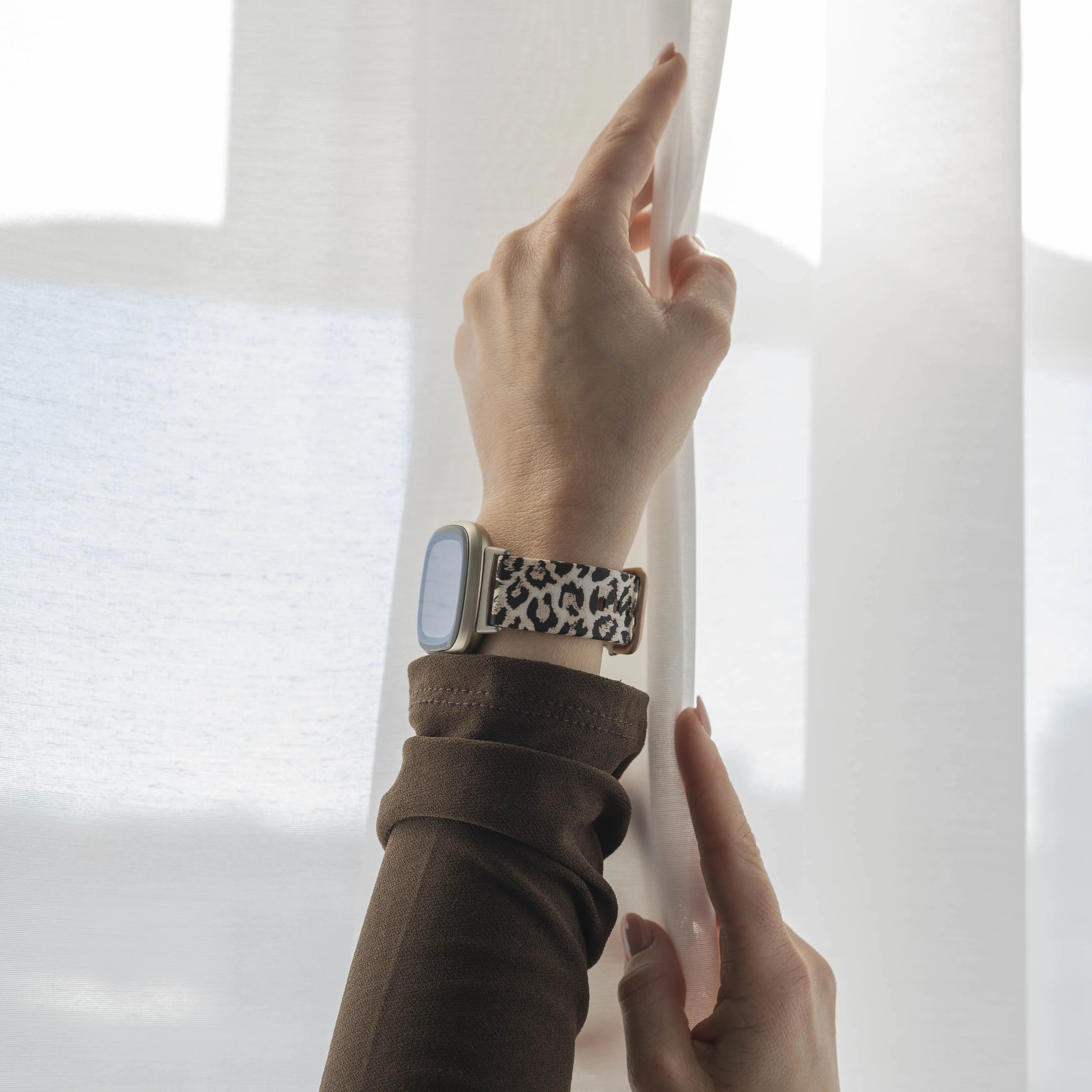 Lucky Leopard Fitbit Versa 3 bandje