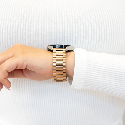 Bandz Garmin Approach S50 stalen band 'Classic' (rosé goud)