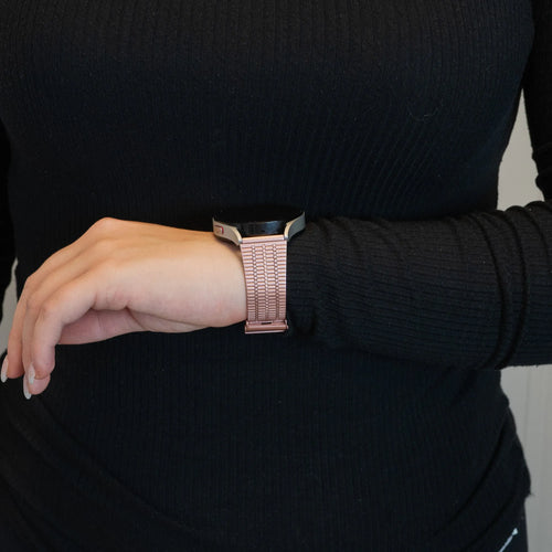 Bandz Coros Pace 2 verstelbare stalen band (roze)