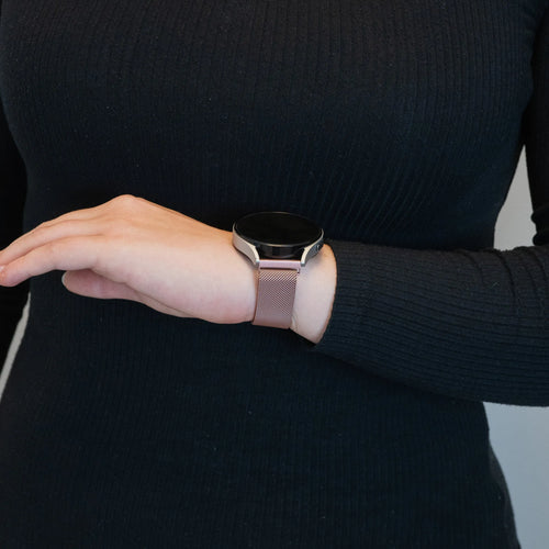 Bandz Amazfit Active 2 Milanese loop band (roze)