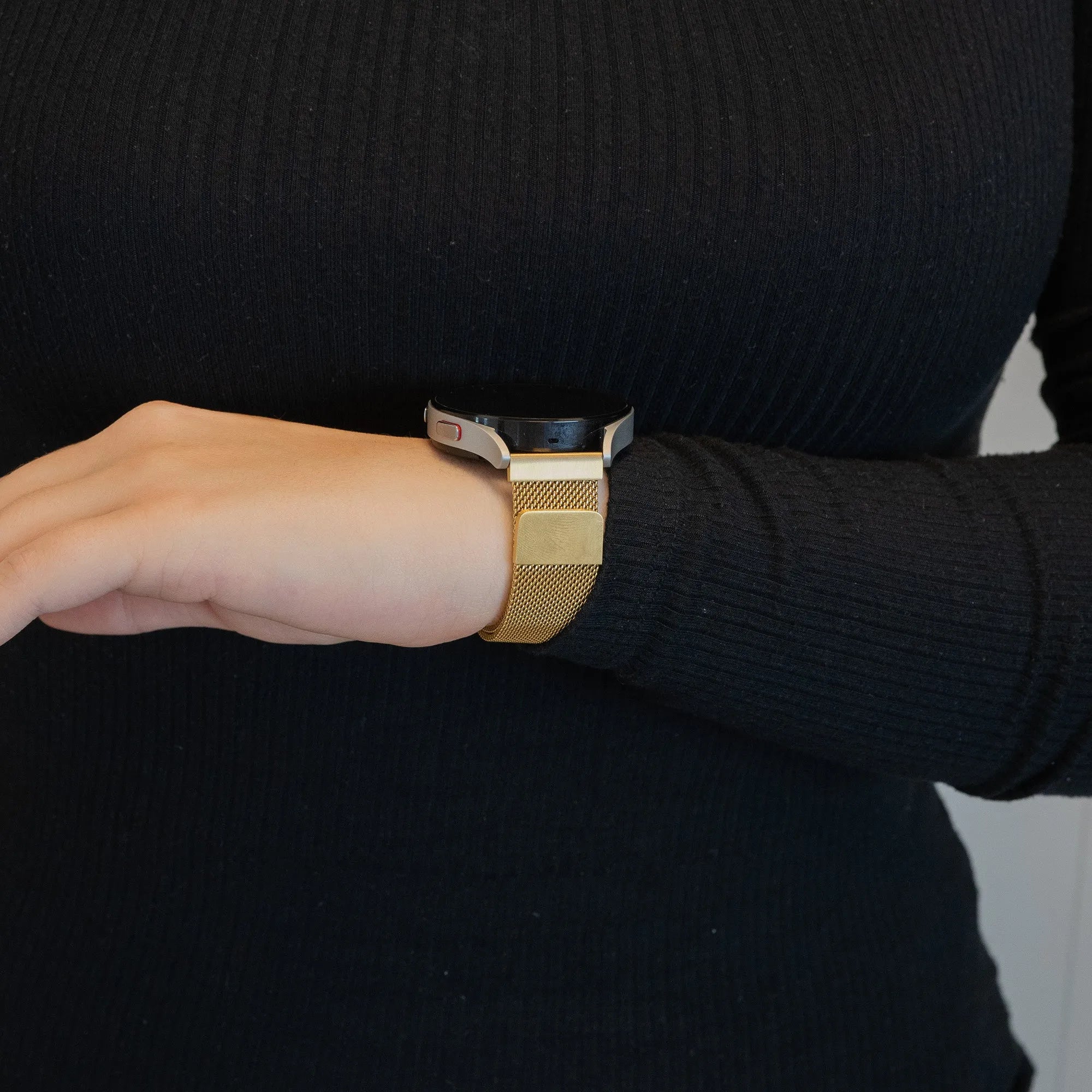 Bandz ICE fit RT 3.0 - 36mm Milanese loop band (goud)