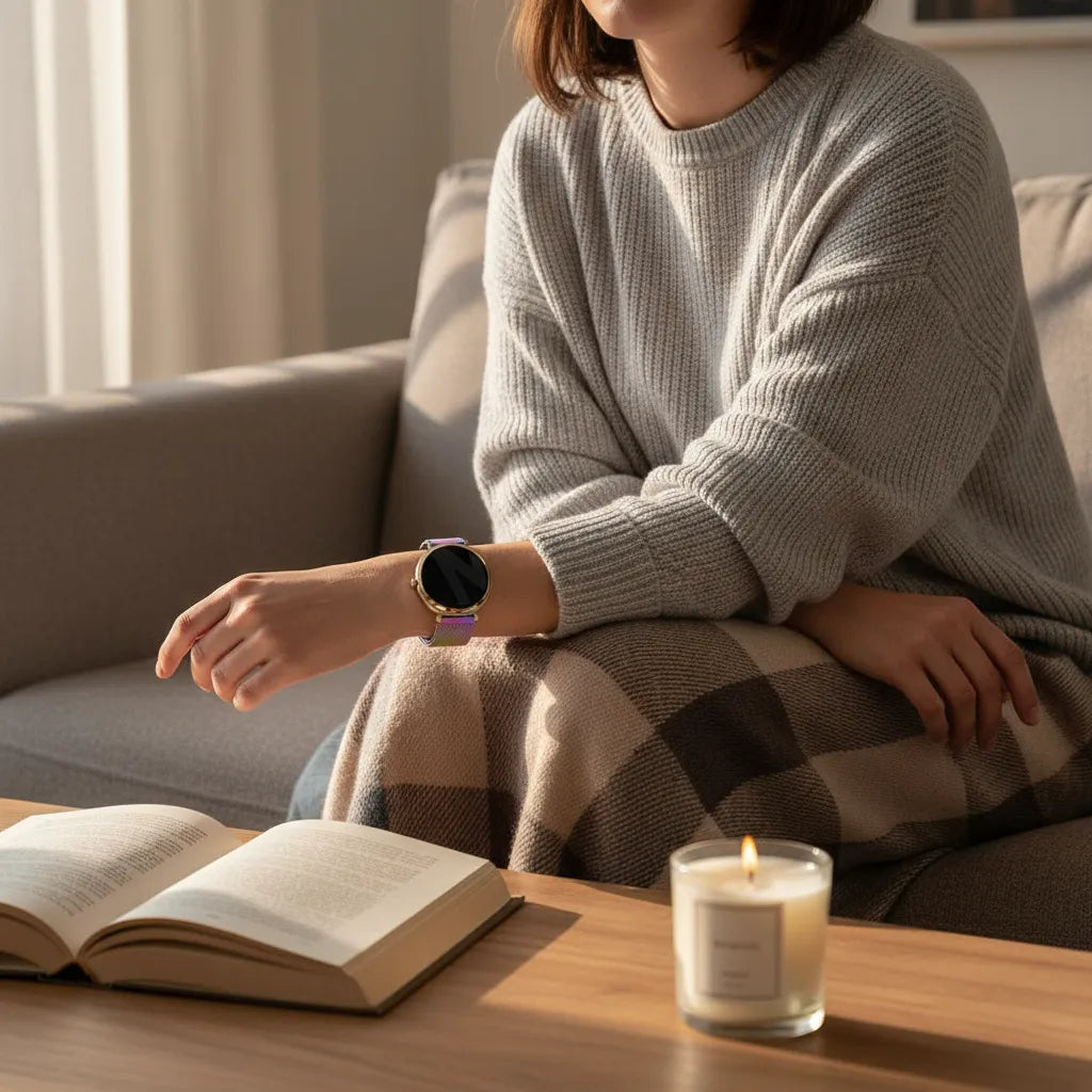 Bandz Garmin Lily 2 Milanese loop band (parelmoer)
