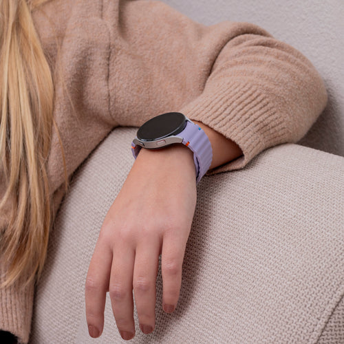 Wave Silicone Strap, light purple, lifestyle photo