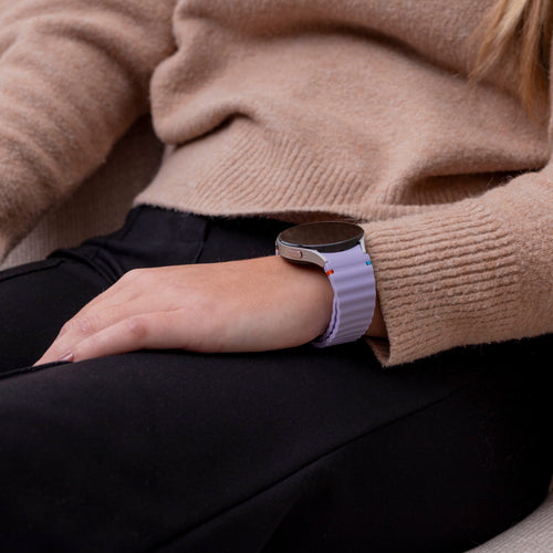 Wave Silicone Strap, light purple, lifestyle photo