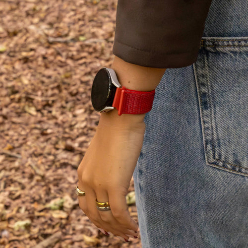Withings ScanWatch Light nylon band (rood)