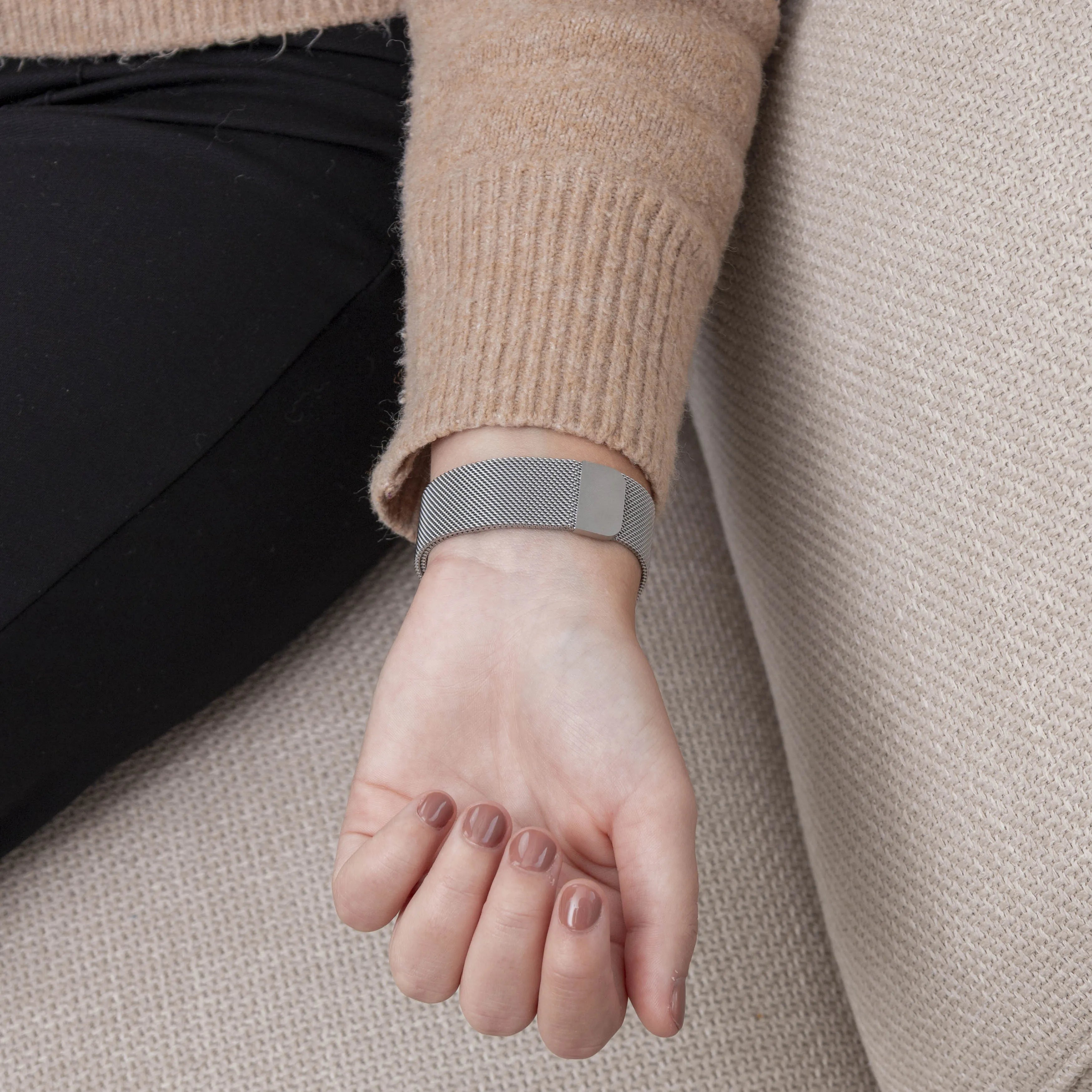 Fitbit Inspire 3 Milanese band (zilver)