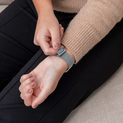 Google Pixel Watch 4 - 41mm Milanese band (zilver)