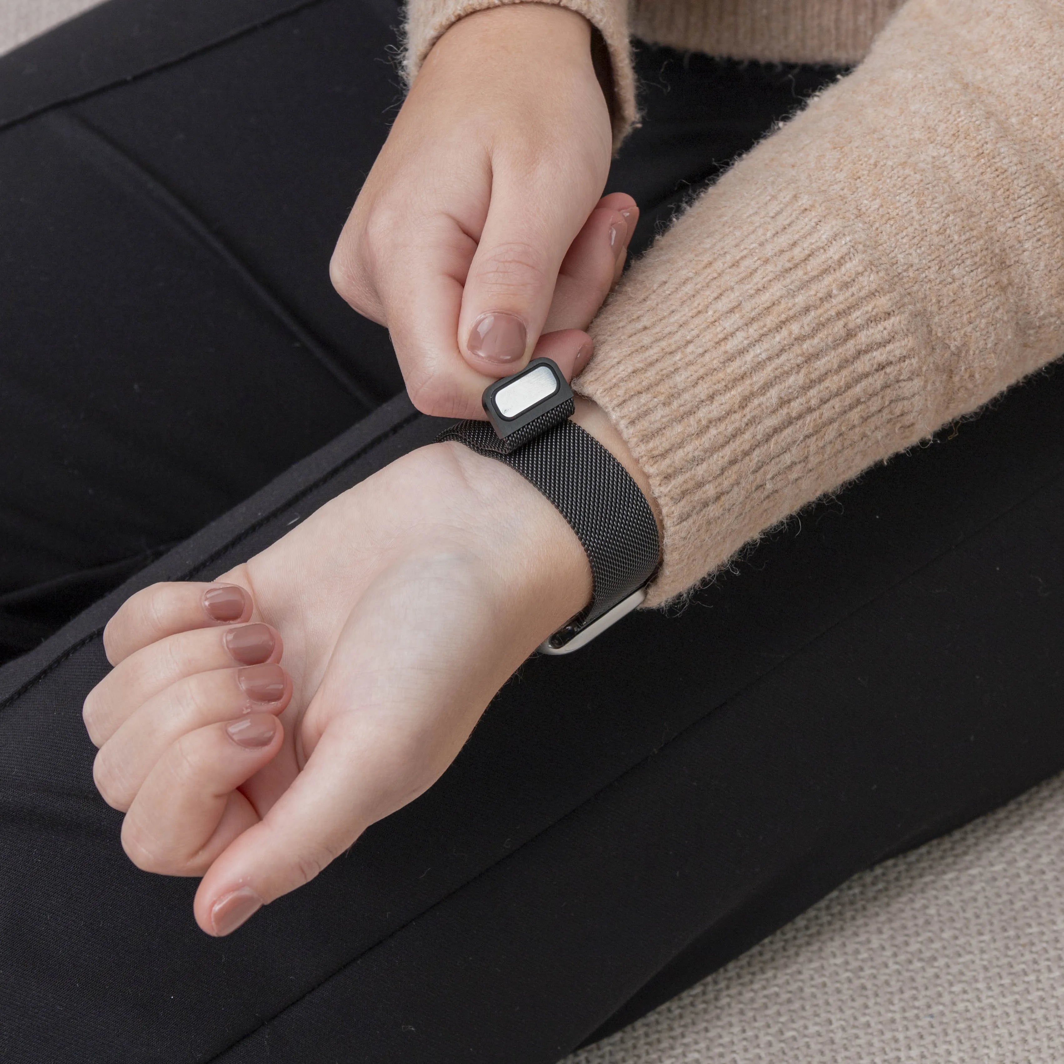 Fitbit Inspire 3 Milanese band (zwart)