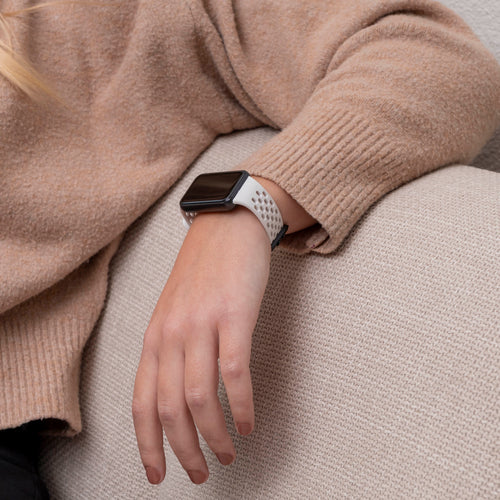 Breathable Silicone Strap, starlight, lifestyle photo
