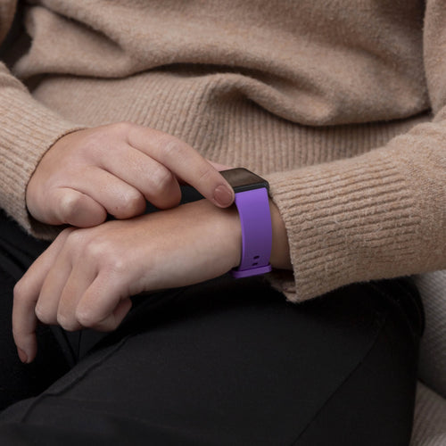 Silicone Strap, lilac, lifestyle photo