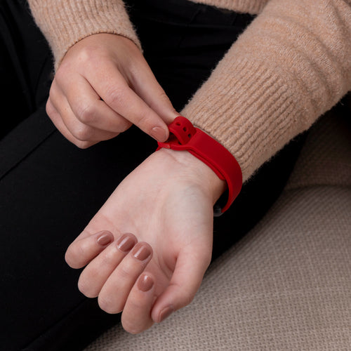 Samsung Galaxy Fit 3 siliconen bandje (rood)