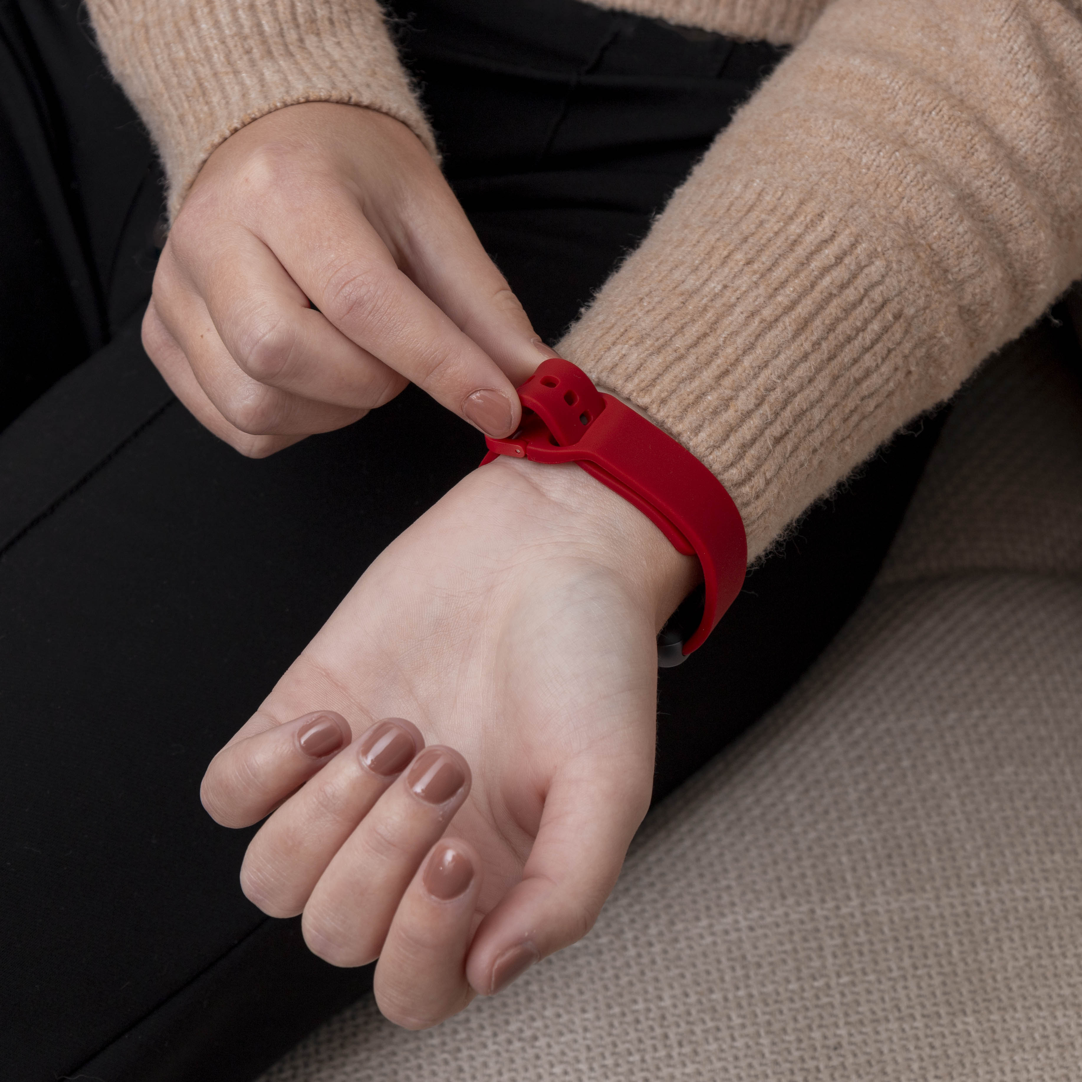 Samsung Galaxy Fit 3 siliconen bandje (rood)