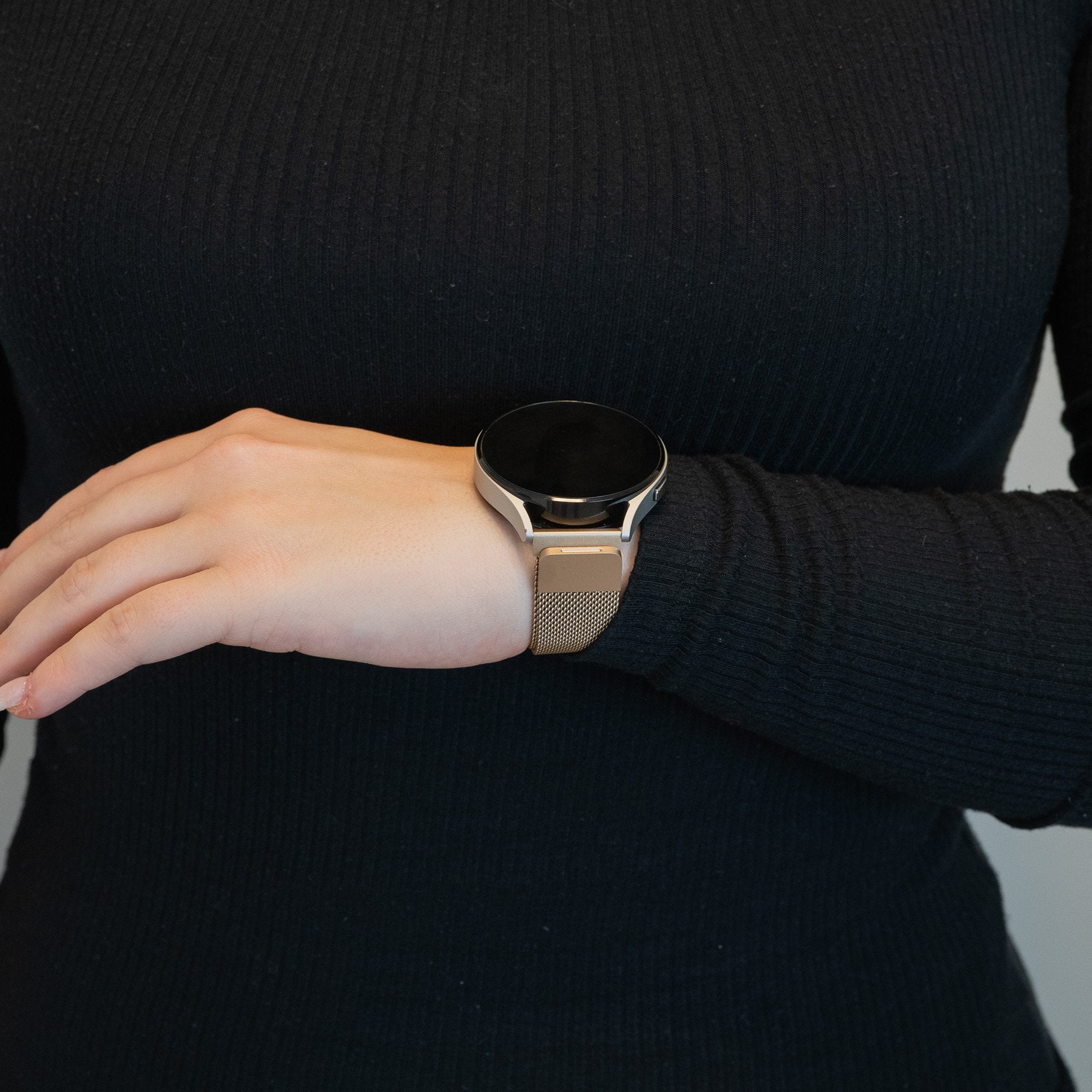 Bandz Garmin Vivomove Sport Milanese loop band (champagne)