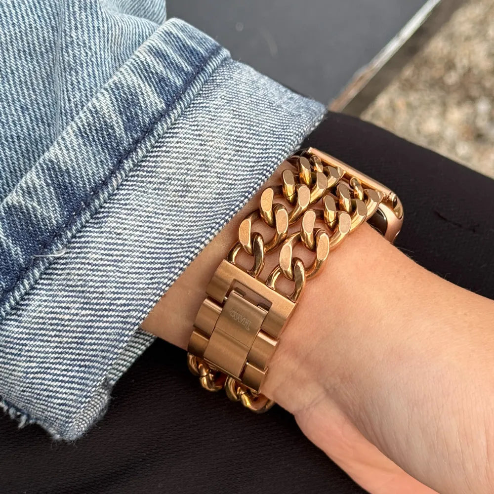 xoxo Wildhearts Apple Watch stalen bandje - Chain strap (rose gold) - 38/40/41/42mm 