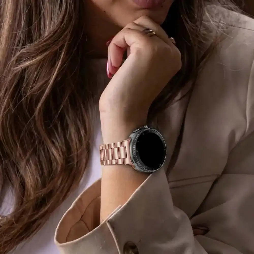 Samsung Galaxy Watch 8 Classic stalen bandje (rosé goud)